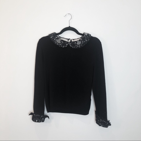 Alice + Olivia Sweaters - Alice + Olivia Lynda Peter Pan Collared Sweater